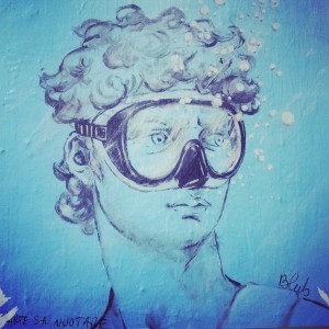 David-under-water-street-art-in-Florence-by-Blub